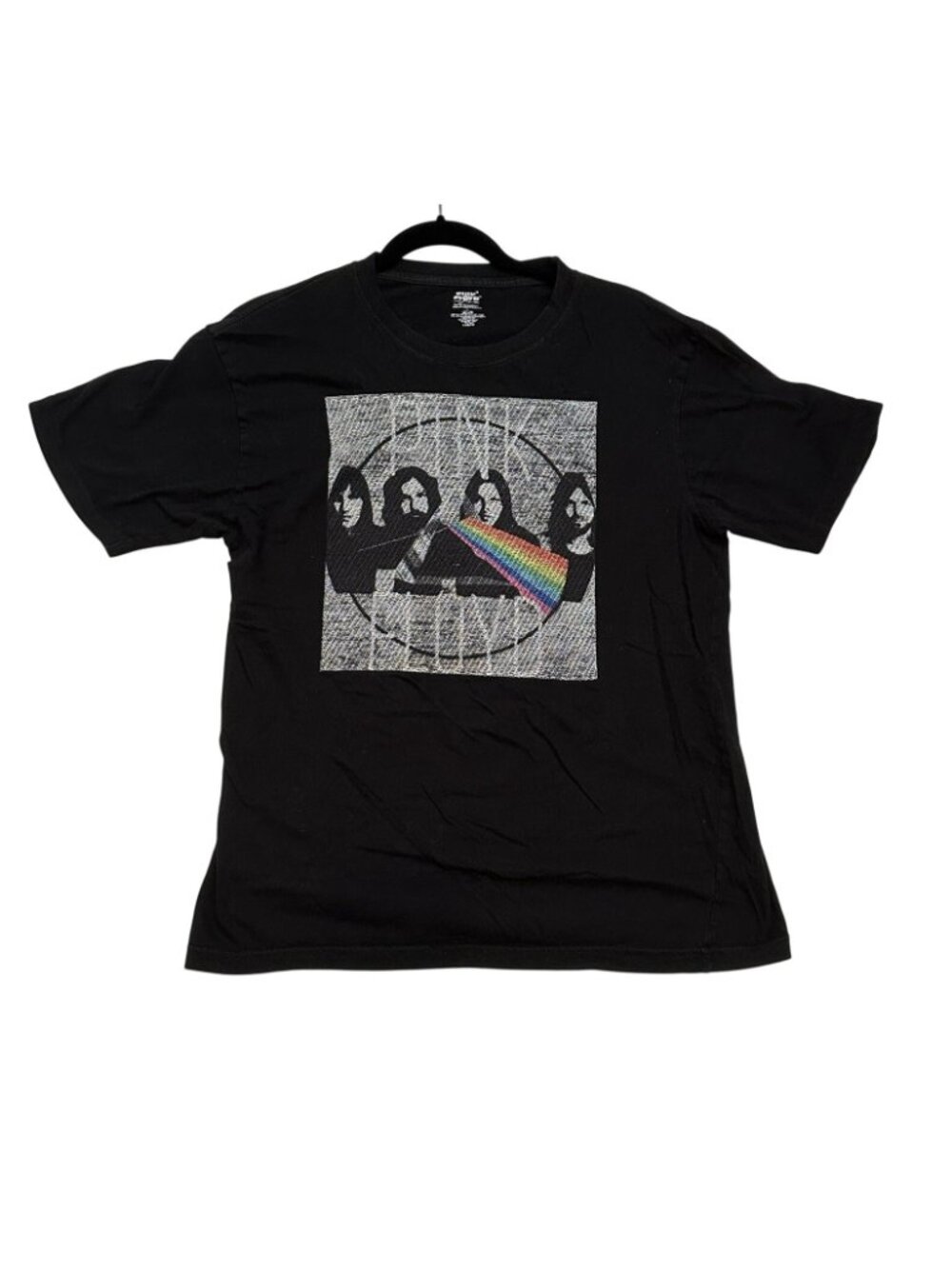 Pink Floyd T-shirt Classic Rock Dark Side of Moon Stitched Graphic Black Large - Picture 2 of 10